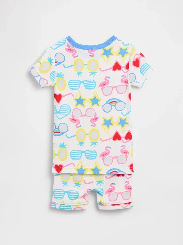 Baby & Toddler Organic Brushed Cotton Sunglasses Pj Short Set