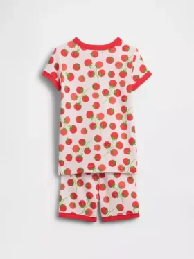 Baby & Toddler Organic Brushed Cotton Tomato Pj Short Set