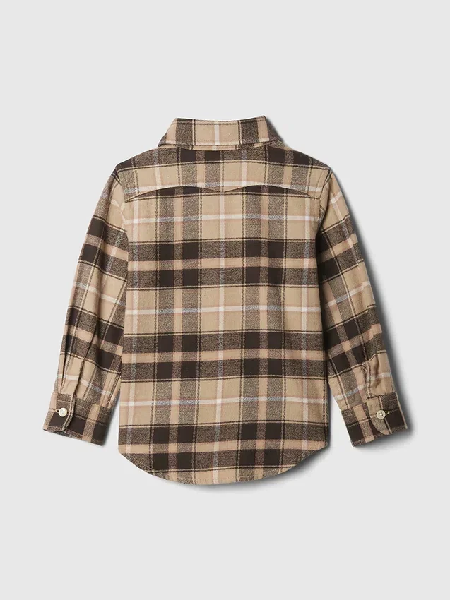 Baby & Toddler Organic Cotton Flannel Shirt