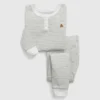 Baby & Toddler Organic Cotton Henley Pj Set