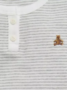 Baby & Toddler Organic Cotton Henley Pj Set