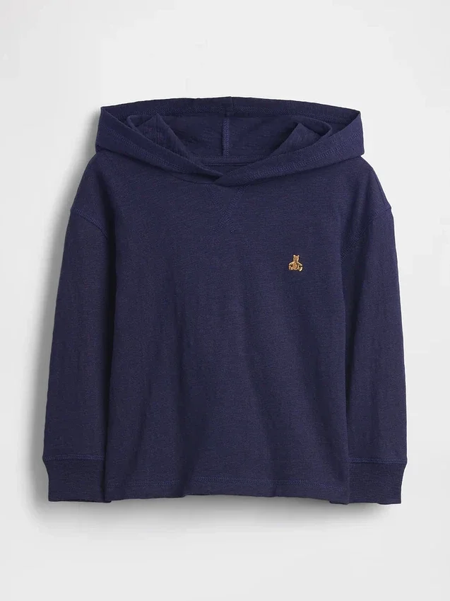 Baby & Toddler Organic Cotton Hooded T-Shirt