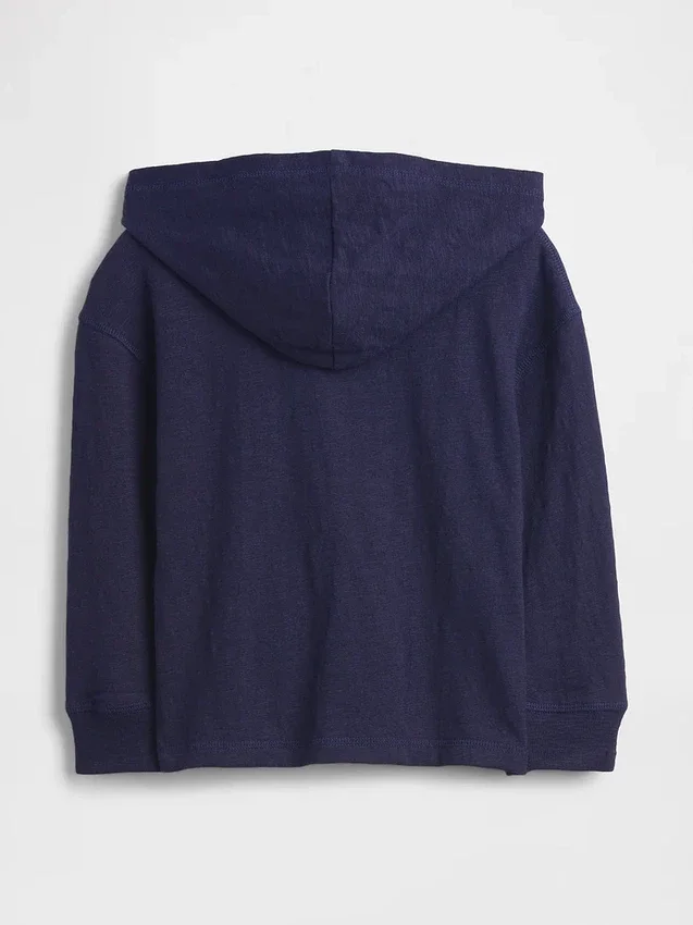 Baby & Toddler Organic Cotton Hooded T-Shirt
