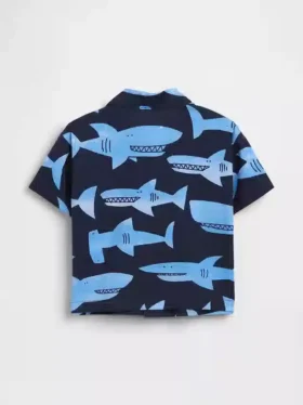 Baby & Toddler Organic Cotton Poplin Print Shirt