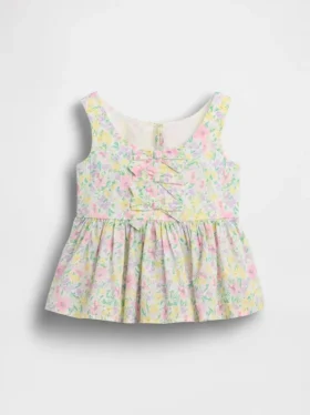 Baby & Toddler Peplum Bow Tank Top