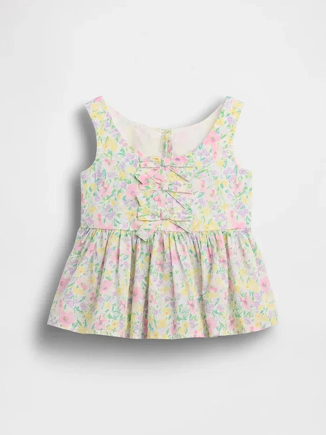 Baby & Toddler Peplum Bow Tank Top