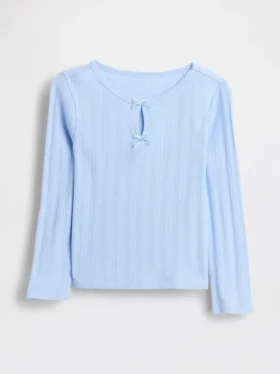 Baby & Toddler Pointelle Bow Top