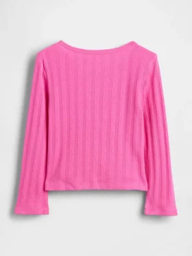 Baby & Toddler Pointelle Bow Top