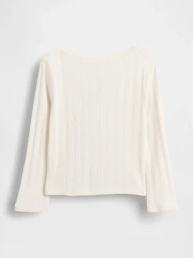 Baby & Toddler Pointelle Bow Top