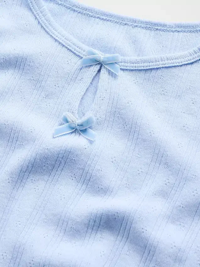 Baby & Toddler Pointelle Bow Top