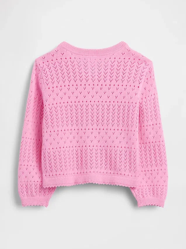 Baby & Toddler Pointelle Cardigan Sweater