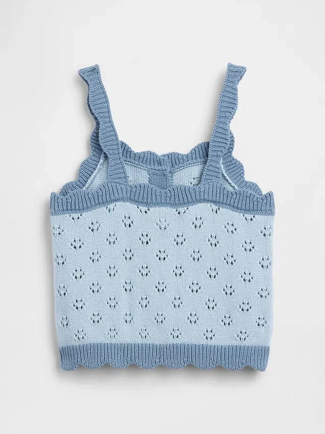 Baby & Toddler Pointelle Colorblock Sweater Tank