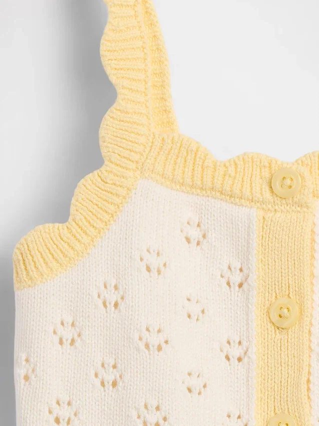 Baby & Toddler Pointelle Colorblock Sweater Tank
