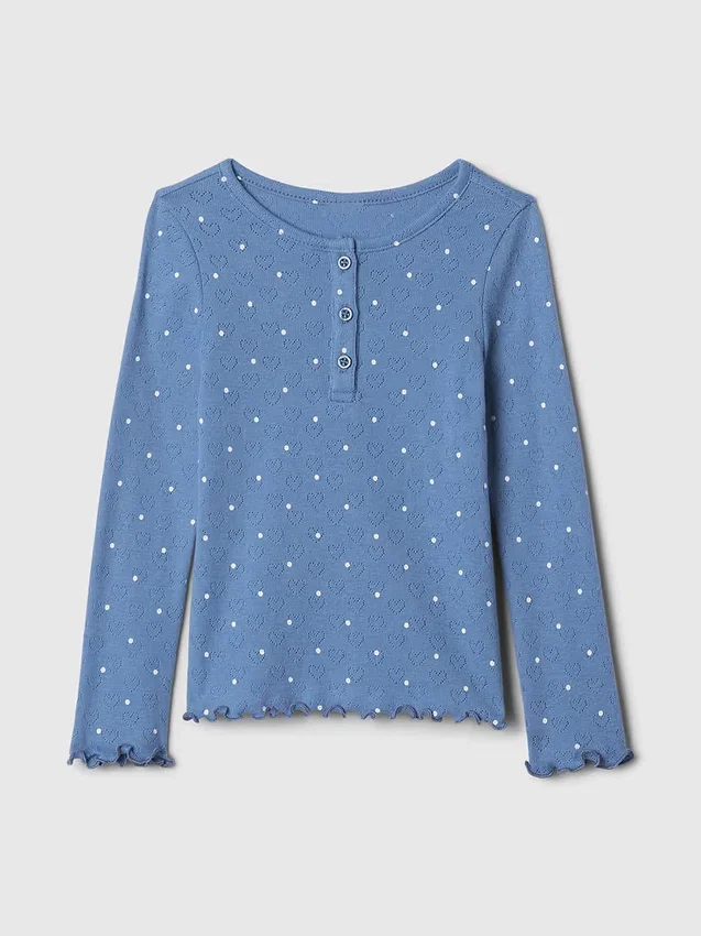 Baby & Toddler Pointelle Henley Top