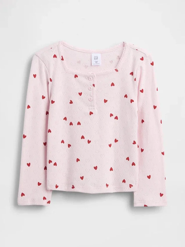 Baby & Toddler Pointelle Henley Top