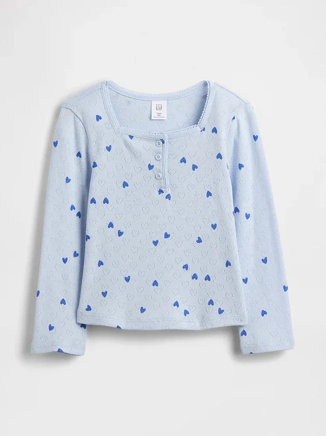 Baby & Toddler Pointelle Henley Top