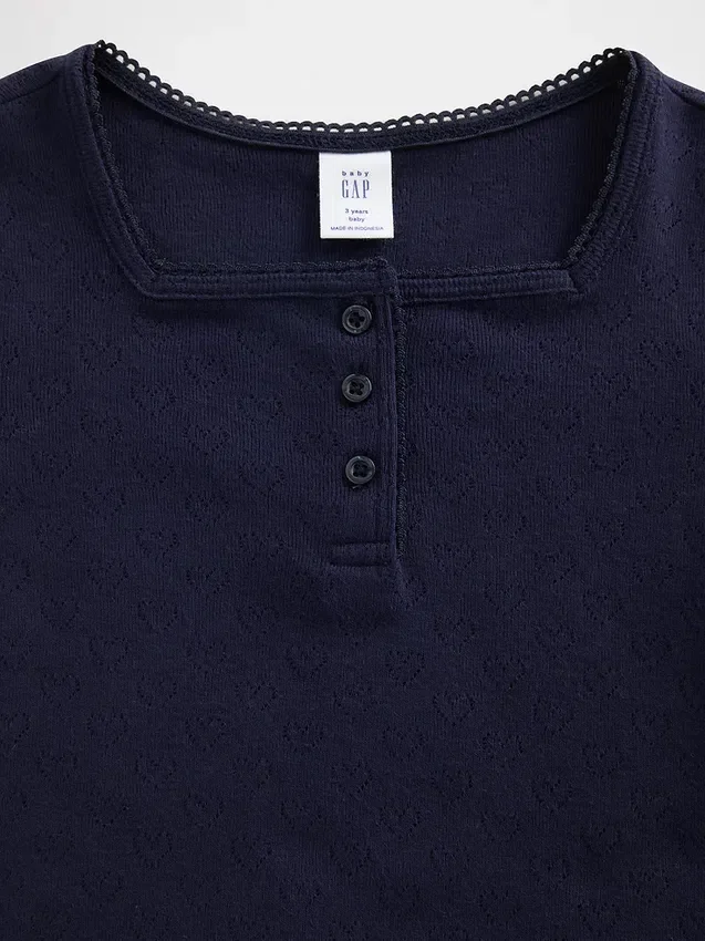 Baby & Toddler Pointelle Henley Top