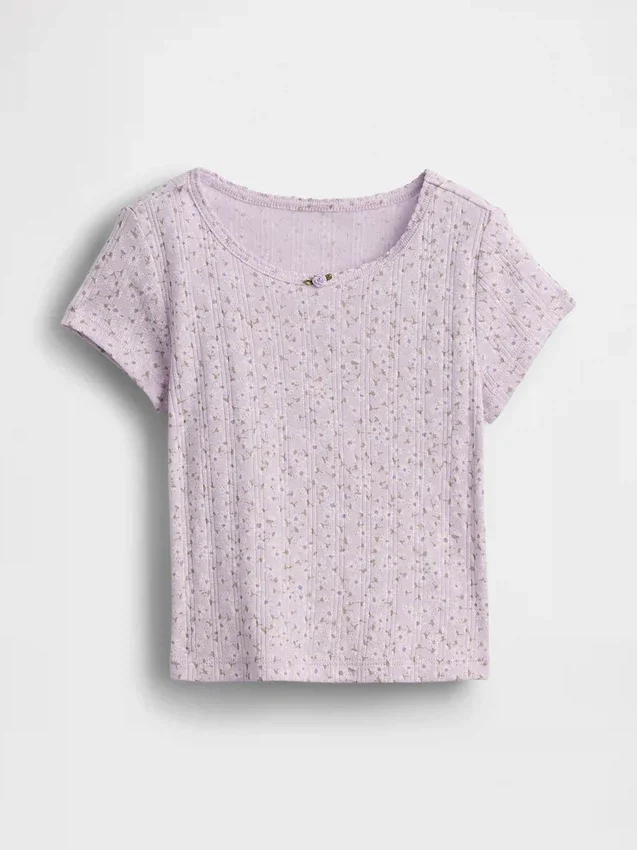 Baby & Toddler Pointelle Rib T-Shirt