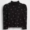 Baby & Toddler Puff-Sleeve Rib Mockneck