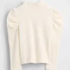 Baby & Toddler Puff-Sleeve Rib Mockneck