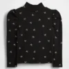 Baby & Toddler Puff-Sleeve Rib Mockneck