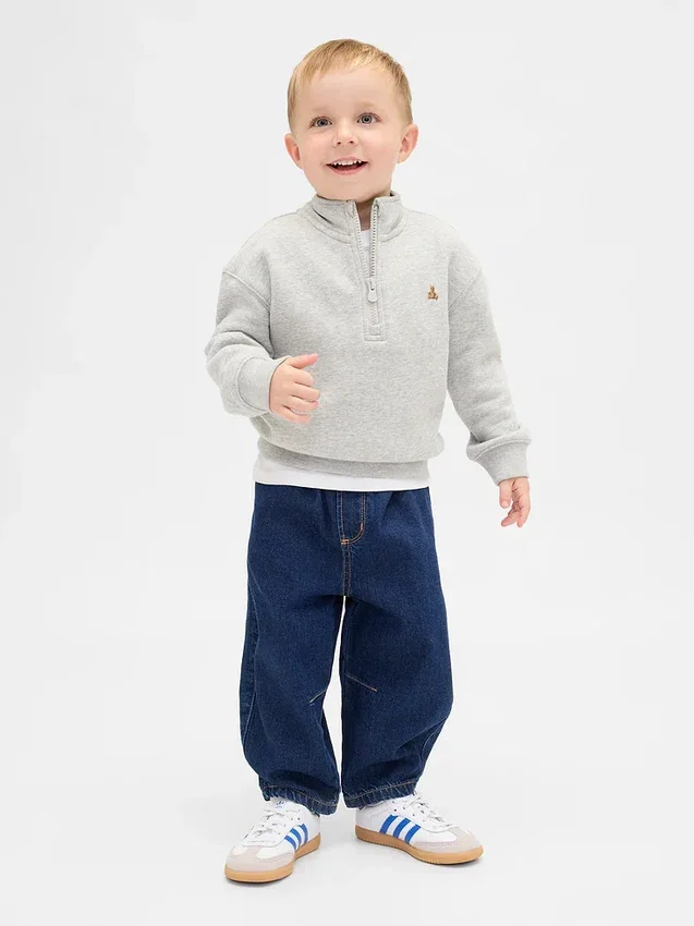 Baby & Toddler Pull-On Barrel Jeans