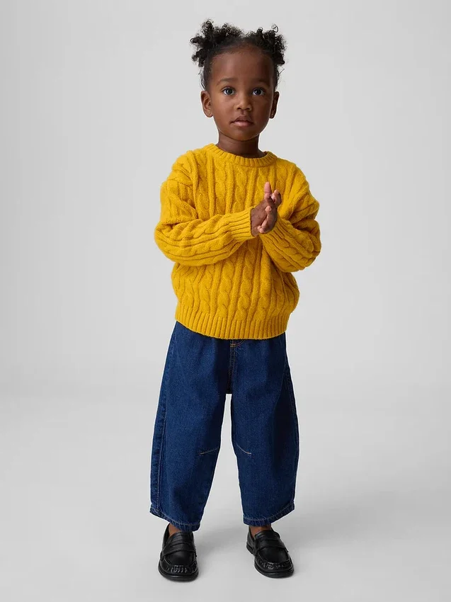 Baby & Toddler Pull-On Barrel Jeans