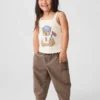 Baby & Toddler Pull-On Bear Pocket Barrel Jeans