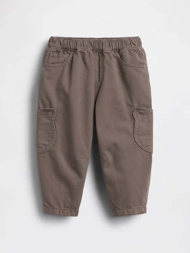 Baby & Toddler Pull-On Bear Pocket Barrel Jeans