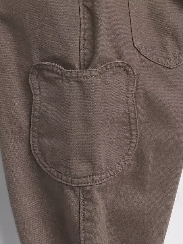 Baby & Toddler Pull-On Bear Pocket Barrel Jeans
