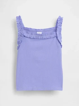 Baby & Toddler Rib Ruffle Apron Tank Top
