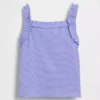 Baby & Toddler Rib Ruffle Apron Tank Top