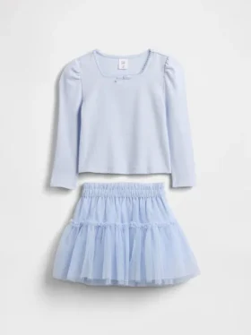 Baby & Toddler Rib & Tulle Outfit Set