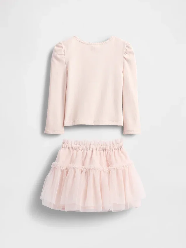 Baby & Toddler Rib & Tulle Outfit Set