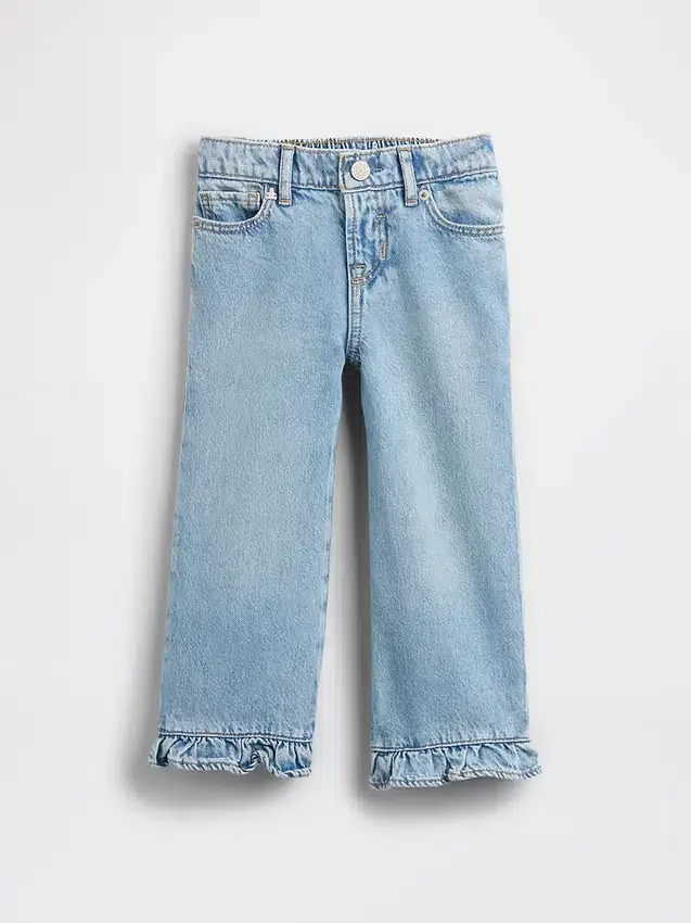 Baby & Toddler Ruffle-Hem Stride Jeans