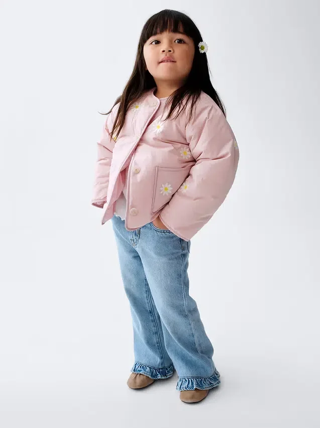 Baby & Toddler Ruffle-Hem Stride Jeans