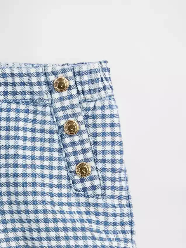 Baby & Toddler Sailor Gingham Denim Pull-On Shorts