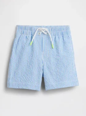 Baby & Toddler Seersucker Swim Trunks