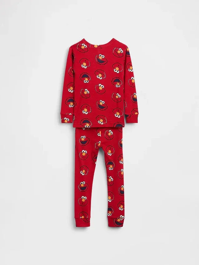 Baby & Toddler Sesame Street Organic Brushed Cotton Elmo Pj Set