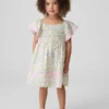Baby & Toddler Smocked Flutter-Sleeve Dress