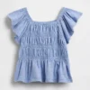Baby & Toddler Smocked Flutter-Sleeve Top