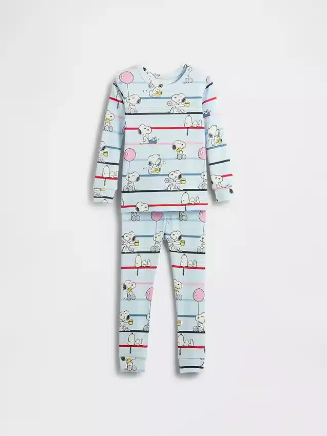 Baby & Toddler Snoopy Organic Brushed Cotton Pj Set