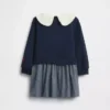 Baby & Toddler Snoopy Ruffle Collar Sweatshirt Dress