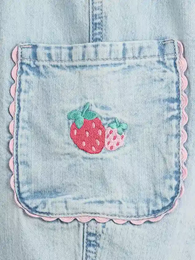Baby & Toddler Strawberry Pull-On Barrel Cargo Jeans