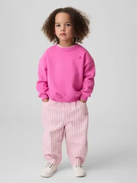 Baby & Toddler Stripe Pull-On Barrel Jeans