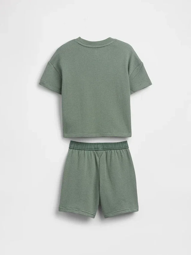 Baby & Toddler Textured Stripe Outfit Set