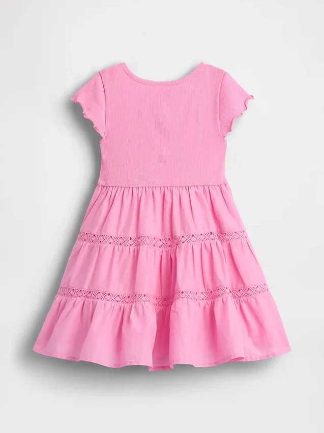 Baby & Toddler Tiered Lace-Trim Dress