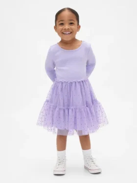 Baby & Toddler Tulle Mixed Media Dress
