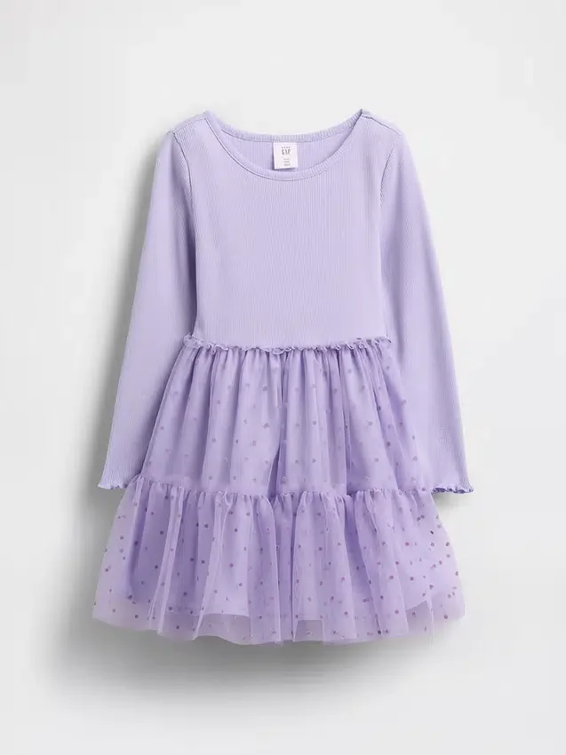 Baby & Toddler Tulle Mixed Media Dress