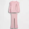 Baby & Toddler Tulle Sweatshirt & Rib Flare Leggings Set